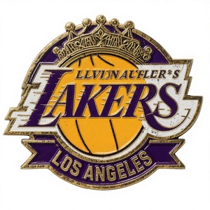 Pins Magnéticos Personalizados con Logotipo del Fabricante <span class=keywords><strong>Bai</strong></span>, Pins de Esmalte Impresos con UV con Temática de los Lakers de la NBA (Esmalte Suave/Duro), Regalos Deportivos - Product Image 1