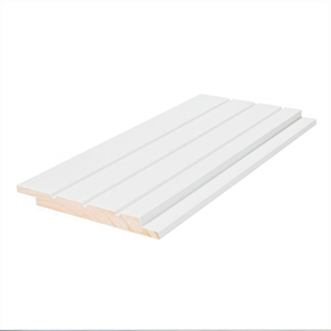 Trắng primed Pine ngón tay nối shiplap Khuôn thiết kế truyền thống phong cách chống ẩm chức năng - Product Image 2