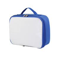 Sac à dos scolaire professionnel vierge pour impression par transfert thermique, forme carrée, couleurs assorties, pour sac à déjeuner et trousse à crayons