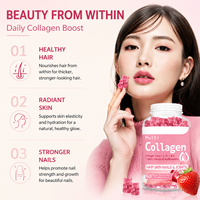 Compléments de collagène marin OEM/ODM en gommes pour le blanchiment de la peau, produit de beauté efficace et ciblé