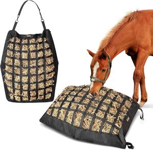 Échantillon gratuit : Sac d'ensilage d'angle profond pour chevaux et chèvres, grande capacité, avec fond en maille et boutons-pression - Product Image 5