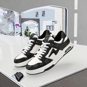 Nouvelles chaussures décontractées en cuir de haute qualité pour hommes, chaussures de sport à semelle épaisse pour étudiants, chaussures de marche tendance pour l'automne - Product Image 2