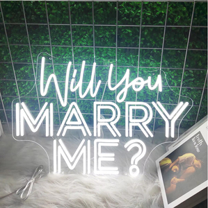 Insegna Neon LED Personalizzata 'Mi Vuoi Sposare' Logo Luminoso per Matrimonio Decorazione Soggiorno e Ufficio/Casa Arredo Pubblicitario - Product Image 2