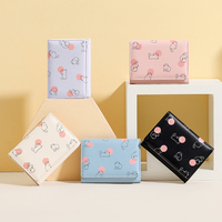 Dompet Wanita Lipat Tiga Motif Kucing Kartun TAOMICMIC, Dompet PU Pendek Kapasitas Besar, Tas Wanita Multifungsi, Tersedia Grosir