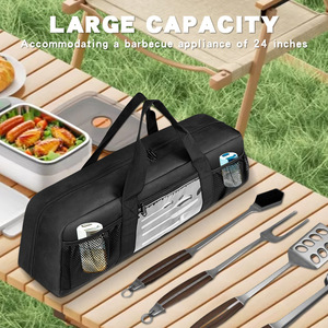 Barbecue Storage Bag Oxford Fabric Portable Outdoor Grill Cooking Baking Accessories Set Organizer Case - Product Image 2