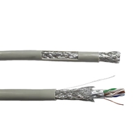 Câble LAN Cat6 SFTP 22 AWG, conducteur en cuivre nu, 4 paires, compatible PoE Plus, longueur personnalisée, transmission haut débit