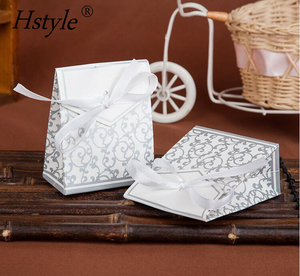 Hstyle <strong>Easter</strong> Silver &amp; Gold Candy Bag Cake Box with <strong>Gift</strong> Ribbons for Wedding Party Favor Party Decoration <strong>Gift</strong> Candy <strong>Boxes</strong> - Product Image 5