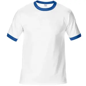 180gsm 100% coton T-shirt blanc pas cher prix personnalisé LOGO impression couleur unie schéma t-shirts pour hommes