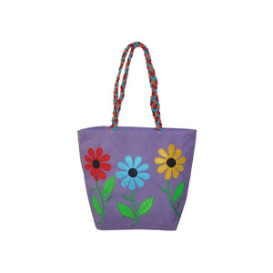 Lightweight Jute <b>Tote</b> Bag <b>with</b> Smooth Texture Spacious Interior Handwoven Look <b>Zipper</b> Closure for Daily Shopping Everyday Use - Product Image 1