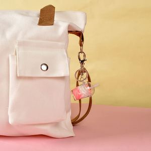 Factory Promotional Kids Gifts Girls Creative Cartoon Simulation Ice Cream Keychain Bags Pendants <b>Key</b> <b>Ring</b> - Product Image 4