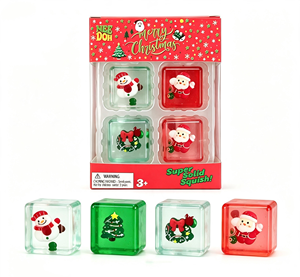 Новая рождественская сенсорная игрушка-антистресс Nice Lce <span class=keywords><strong>Baby</strong></span> Super Solid Squish: мини-кубик для снятия тревоги для детей и взрослых - Product Image 2