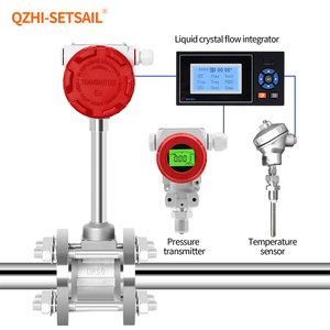 Đồng hồ đo lưu lượng khí đường kính lớn ống lưu lượng kế Plug-in hiển thị kỹ thuật số điện tử 4-20mA Giao thức truyền thông từ xa RS485 giao thức Hart - Product Image 2