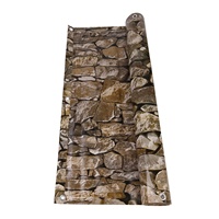 Malla de PVC de 450GSM con efecto piedra para balcones y jardines, cubierta de pantalla, parasol y malla de privacidad