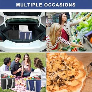 Gran oferta, gran capacidad, venta al por mayor, bolsas de refrigeración plegables, bolsa térmica aislada de poliéster reutilizable - Product Image 6