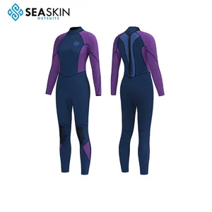 Seaskin Lady 3/2 mm Back Zipper Long Sleeve Wetsuit For Diving