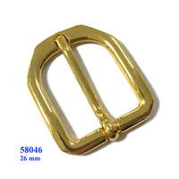 Boucle de ceinture à ardillon pour femme, couleur or clair, 26 mm, avec ardillon