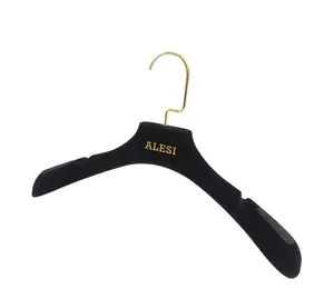 Vendita calda di plastica nera di velluto cappotto gancio <span class=keywords><strong>per</strong></span> i vestiti abito da sposa da sposa gancio - Product Image 5