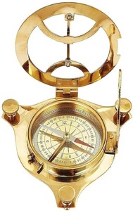 Wholesale High Strength Bright Shine Brass <b>Compass</b> Classic Engraved Lid <b>Antique</b> Modern Strong Back for Art Collectibles Event - Product Image 5