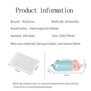 Bavoirs — lingettes jetables en eau Pure pour bébés, 100 pièces/sac, <span class=keywords><strong>meilleur</strong></span> choix pour bébés - Product Image 4