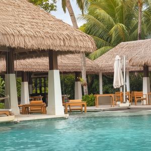 Techo de Paja Sintética de <span class=keywords><strong>Filipinas</strong></span>, Techo de Hojas de Palma Artificiales Utilizado en Indonesia, Maldivas, <span class=keywords><strong>Bali</strong></span> Resort - Product Image 2