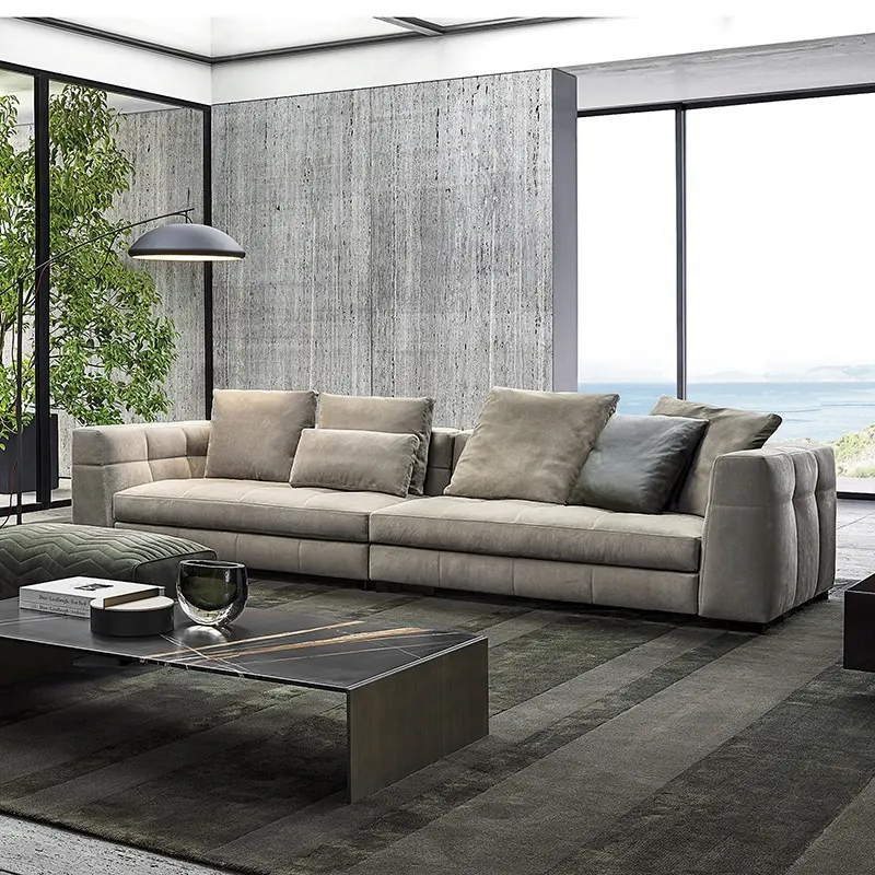 Hiện Đại Sang Trọng Ý Đồ Nội Thất Phòng Khách Sofa Đặt Sảnh Khách Sạn Vải Sofa 3 Ghế Vải Biệt Thự Sofa Có Thể được Tùy Chỉnh