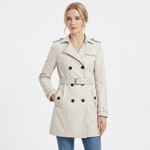 Gabardina de Cuero para Mujer, Gran Venta |   Chaquetas de Cuero Auténtico Casuales de Invierno |   para Damas - Product Image 1