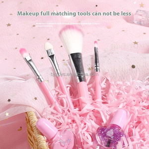 BJQ per bambini in plastica per fingere di giocare per il trucco portatile portatile scatola di cosmetici per il gioco di bellezza <span class=keywords><strong>delle</strong></span> ragazze - Product Image 4