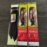 Extensions de cheveux tressés africains en fibre coréenne X/P 52 pouces 180g, cheveux à tresser EZ, cheveux Yaki pré-étirés, vente en gros