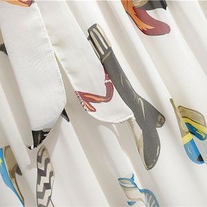 2024年ヨーロッパとアメリカ女性のスカートボヘミアンシフォンスカート中丈ハイウエストスタイル - Product Image 5