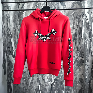 Sweat à capuche thermique à manches courtes de luxe Hearts Ch, de haute qualité, imprimé sur le devant, tricoté, 100% coton, style streetwear, personnalisé - Product Image 5