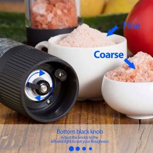 เครื่องบดเกลือและพริกไทยไฟฟ้าแบบใช้แบตเตอรี่ ABS พร้อมสัมผัสนุ่มนวล ใช้พลังงานจาก USB ล้างในเครื่องล้างจานได้ รับประกัน 1 ปี - Product Image 4