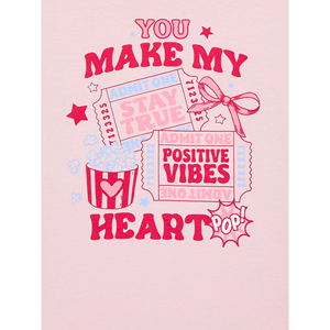 Soft Pink Children's Custom Logo T-Shirt Breathable Quick Dry 100% Cotton Short Sleeve Casual Wear - Product Image 2