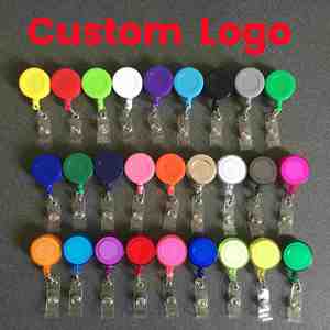 Accessoires pour infirmières : Porte-clés rétractable, clip pour badge, porte-carte d'identité pour enseignant, enrouleurs personnalisés avec logo sérigraphié en plastique - Product Image 1