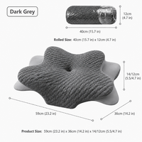 Oreiller ergonomique en mousse à mémoire de forme pour le cou, avec logo personnalisé, pour soulager les douleurs cervicales, idéal pour les dormeurs sur le côté