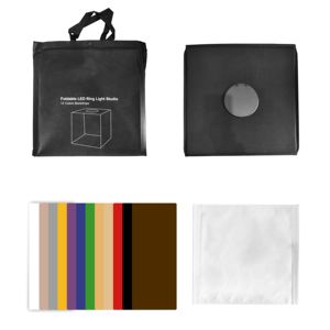 Offre Spéciale Mini 40cm X 40cm X 40cm Photo <span class=keywords><strong>Studio</strong></span> Box 12 couleurs décors avec Lightbox matériau en nylon durable pour les tentes Photoshoot - Product Image 4