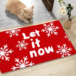 圣诞地毯门垫，防滑处理，定制印花设计地垫