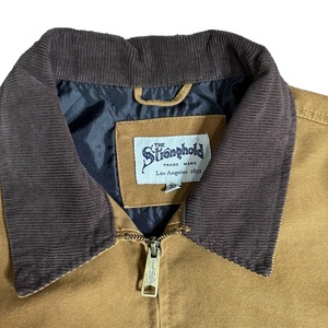 Strong hold Herren Vintage Winter Wind proof Woven Coated Canvas 100% Baumwolle 280g Varsity Jacke mit Reiß verschluss Verschluss <span class=keywords><strong>Solid</strong></span> Pattern - Product Image 4