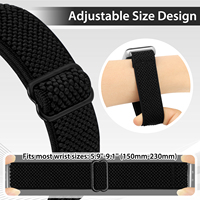 Correas de Reloj Ajustables de Nailon Elástico para Samsung Galaxy Fit 3 SM-R390, Pulseras de Repuesto para Hombre y Mujer