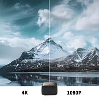 [MOQ bajo] Wupro ODM LCD Mini Proyector portátil Smart Android Google TV Proyector Alto brillo Wifi 6 BT 4K UHD Proyector