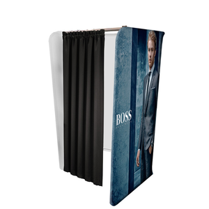 230gsm 100% Polyester Knitted Stretch Black Fabric for Portable Trade Show Fitting Room/<strong>Tube</strong> Changing Booth - Product Image 3