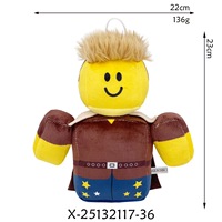 Peluche de renne de Noël de 12 pouces, jouet en peluche doux, poupée anti-stress en coton lavé, cadeau d'anniversaire pour enfants