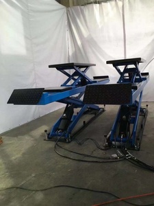 Eco-way 100% Original de alta calidad <span class=keywords><strong>5000KG</strong></span> elevadores de tijera de doble nivel de coche para plataforma de tijera elevadora de alineación de cuatro ruedas - Product Image 4