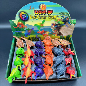 Anillo de Dinosaurio LED Luminoso, Divertido y Genial para Fiestas, Mini Marionetas Decorativas de Animales, Juguete de Dedo, Juguete Antiestrés Unisex - Product Image 1