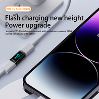 Adaptateur pour écran LED intelligent 40Gbps 140W USB4.0 Type-C USB-C extension USB-C courant tension surveillance testeur adaptateurs connecteurs