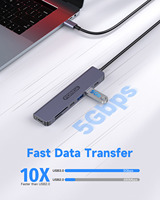 Forida Portable 7 en 1 HUB USB-C haute vitesse, avec lecteur de carte Usb-c vers hdmi avec charge PD 100W pour appareils type-c