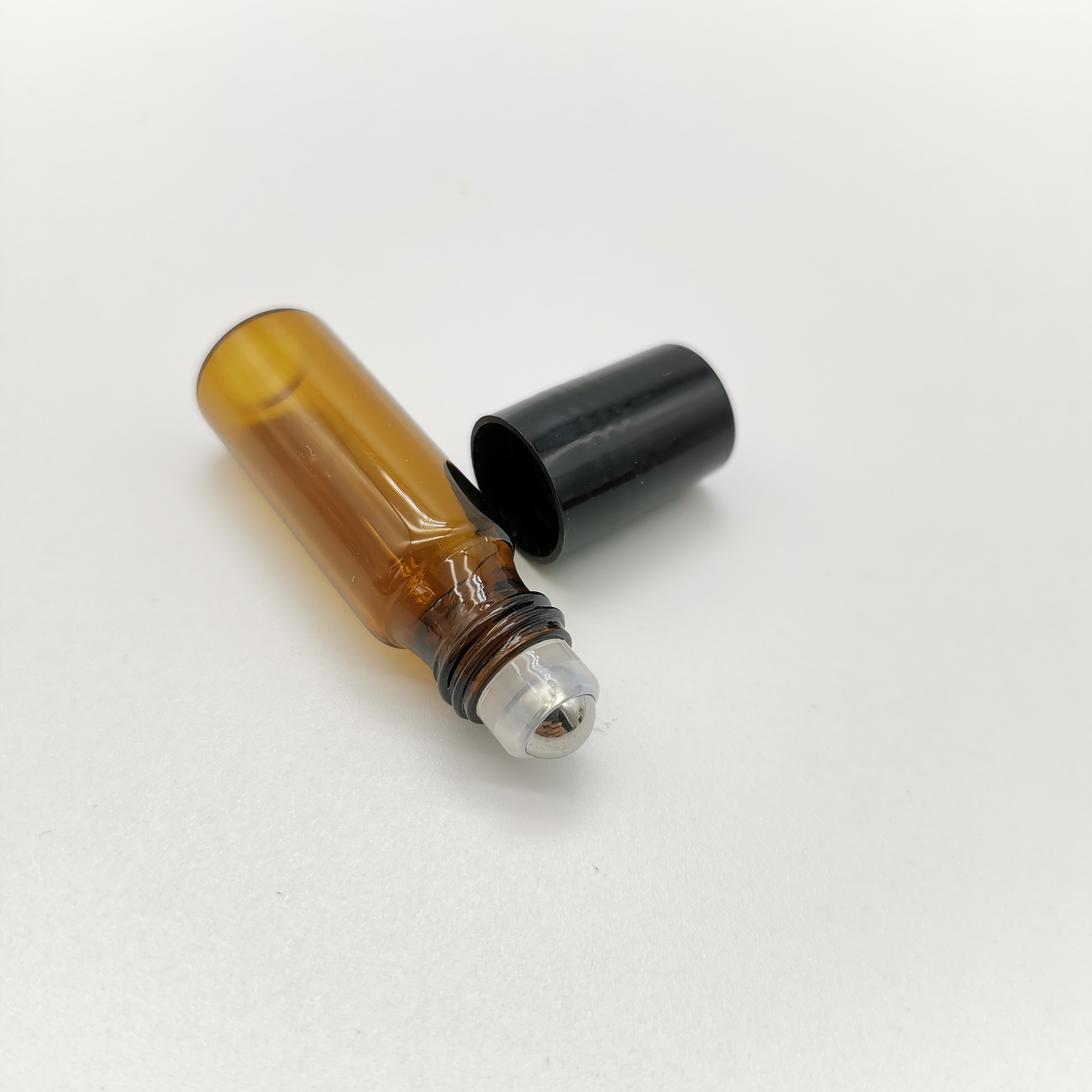 Amber Perfume Skin Care Small Glass Bottles With Rollerball 5ml 10ml