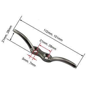 4PCS 316 Acier Inoxydable Ponton <span class=keywords><strong>Bateau</strong></span> <span class=keywords><strong>Ancre</strong></span> Taquet 112mm 151mm Marine Amarrage Kayak Yacht <span class=keywords><strong>Pas</strong></span> <span class=keywords><strong>Cher</strong></span> Taquets pour Corde - Product Image 2