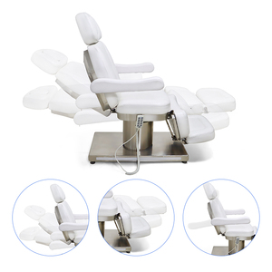 Cama de Masaje Eléctrica Moderna con Base de Acero Inoxidable para <span class=keywords><strong>Spa</strong></span> Facial, Estética de Pestañas, Muebles de Salón de Belleza, <span class=keywords><strong>Silla</strong></span> Facial Eléctrica - Product Image 4