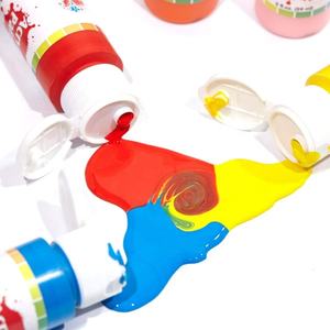 Set di vernice acrilica Non tossica di alta qualità Akrilik <span class=keywords><strong>Boya</strong></span> Seti 10 colore 60 ml ogni colore con spazzole e Pallette - Product Image 2