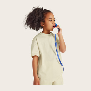 QUATU Printing on Demands Puff Print 100% Cotton 305Gsm Children Tee Shirt Solid Color Fashionable <b>Tshirt</b> for Kids - Product Image 2